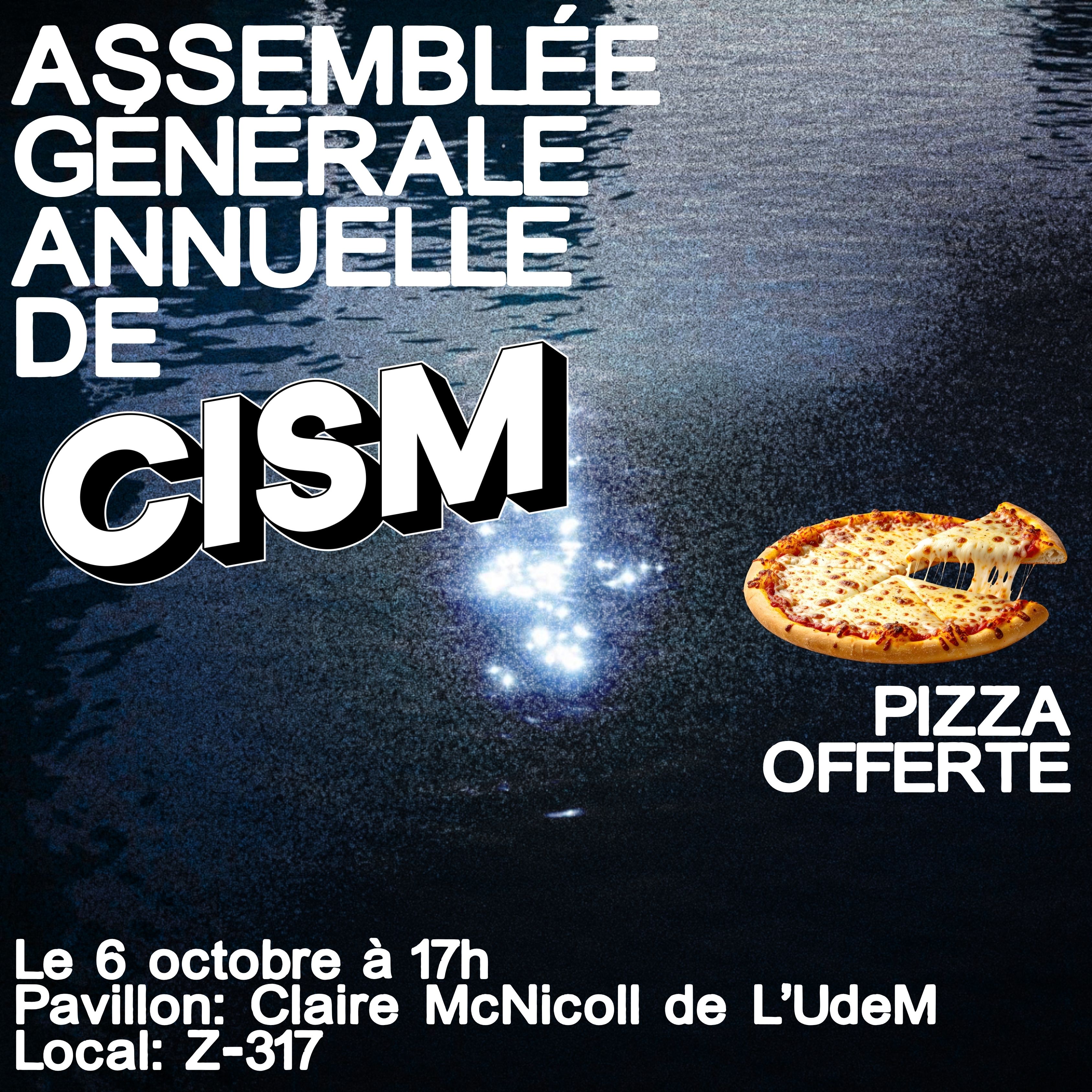 Visuel d'invitation à l'assemblée générale annuelle de CISM
